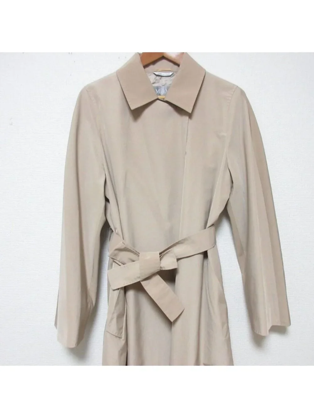 Max Mara with Belt Wrap Coat Spring Beige